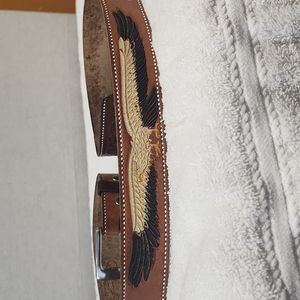 Leather USA Bald Eagle belt